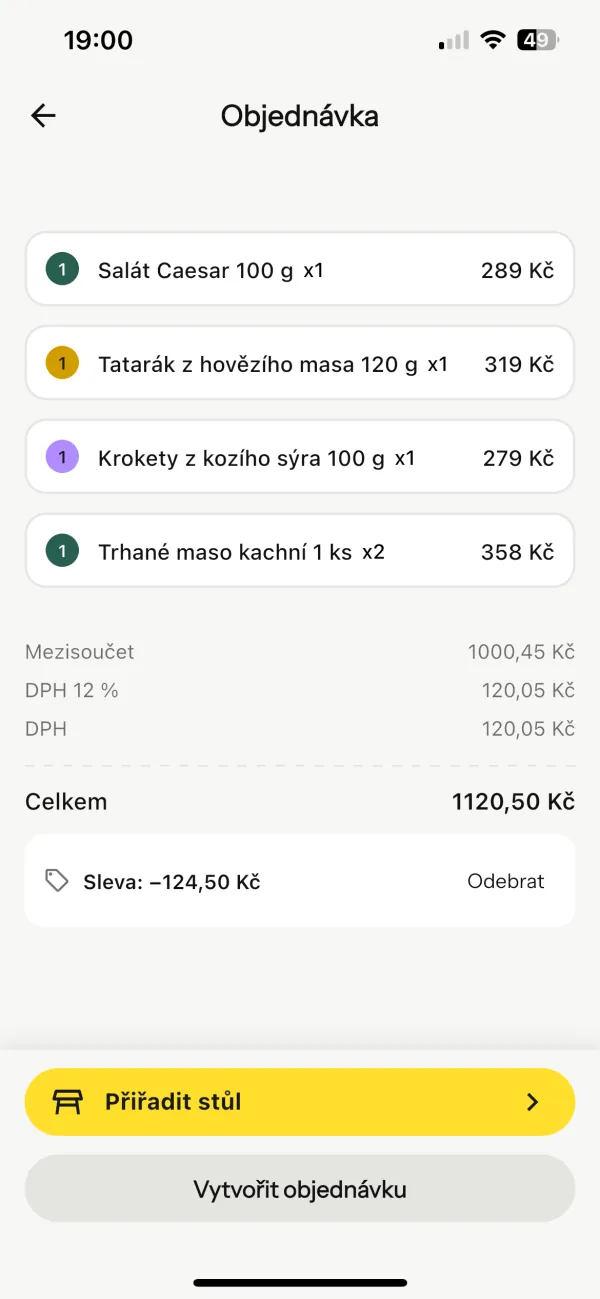 Kontrola účtu v Hugovi